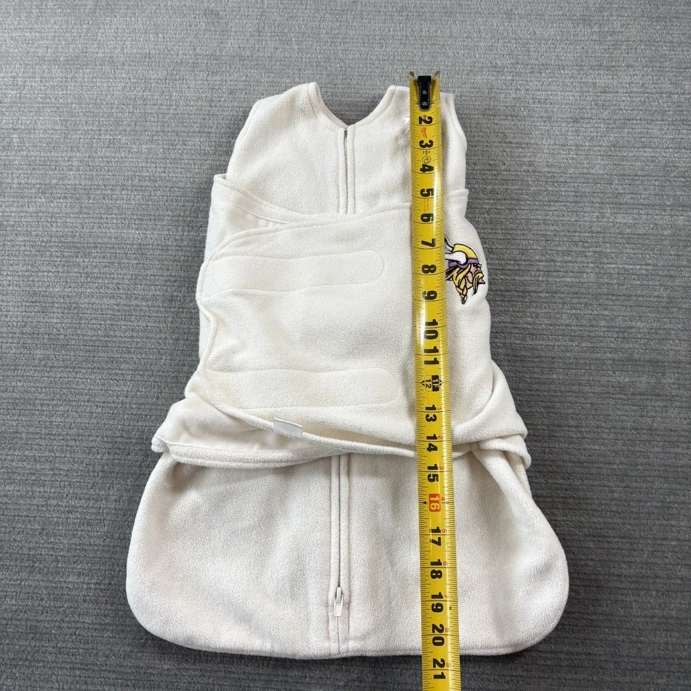 Halo Sleepsack Swaddle Cozy Fleece Newborn NFL MN Vikings Embroidered Logo